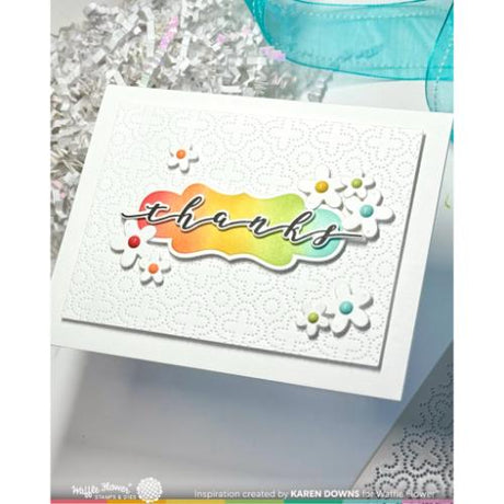 Waffle Flower - Vintage Label 1 Stencil