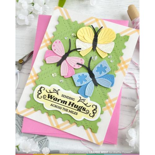 Waffle Flower - Vintage Label 1 Inverted Stamp Set