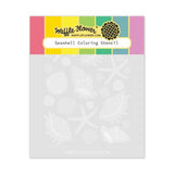 Waffle Flower - Seashell Coloring Stencil