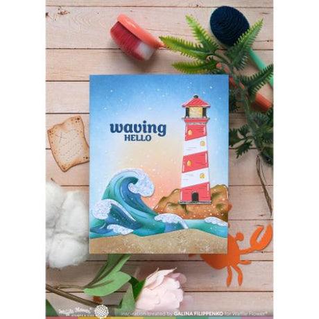 Waffle Flower - Coastline Die-n-stencil