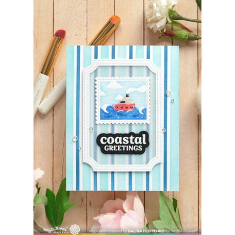 Waffle Flower - Two-step Mixed Stripes Stencil