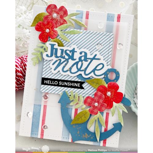 Waffle Flower - Two-step Mixed Stripes Stencil