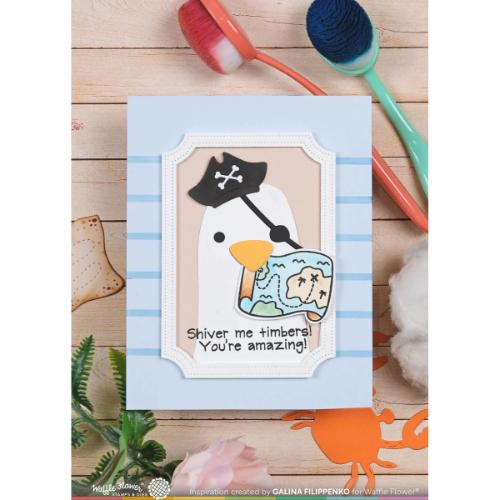 Waffle Flower - Two-step Mixed Stripes Stencil