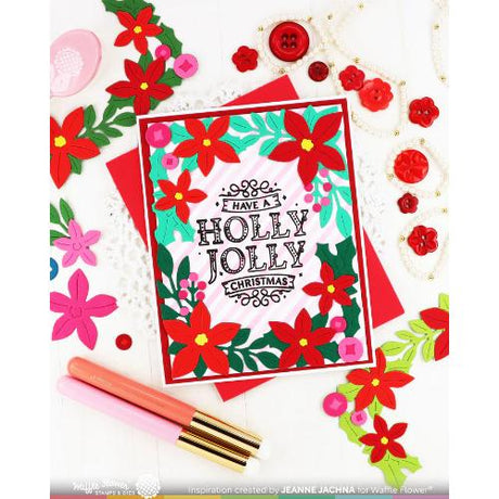 Waffle Flower - Diagonal Line Stencil