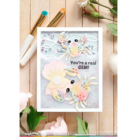 Waffle Flower - Seashell Frame Die