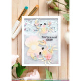 Waffle Flower - Seashell Frame Coloring Stencil