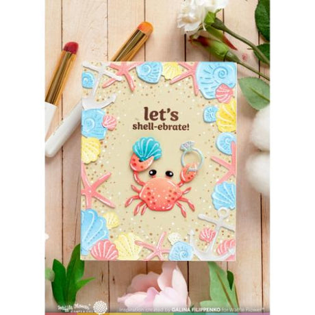 Waffle Flower - Seashell Frame Die