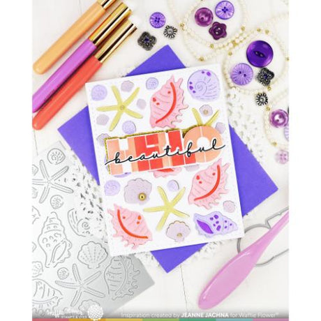 Waffle Flower - Overlapping Hello Additions Matching Die