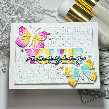 Waffle Flower - Overlapping You're Die-n-stencil