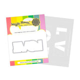 Waffle Flower - Overlapping Love Die-n-stencil