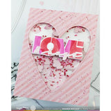 Waffle Flower - Overlapping Love Die-n-stencil