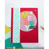 Waffle Flower - Overlapping Vertical Merry Word Die