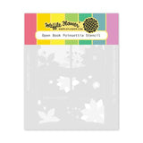 Waffle Flower - Open Book Poinsettia Stencil