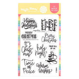 Waffle Flower - Open Book Holiday Sayings Stamp Set