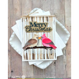 Waffle Flower - Cardinal Duo Die-n-stencil