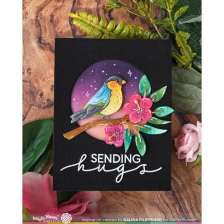 Waffle Flower - Birdie Duo Die-n-stencil