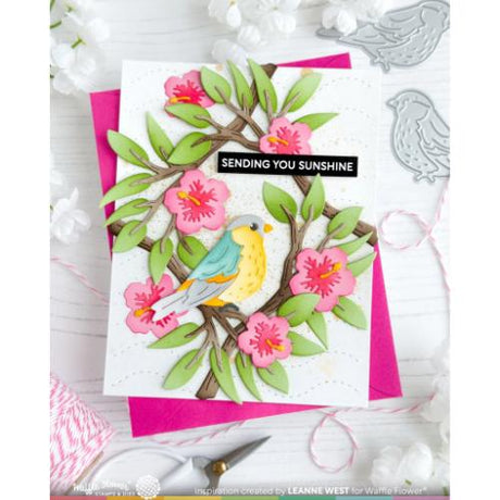 Waffle Flower - Birdie Duo Die-n-stencil