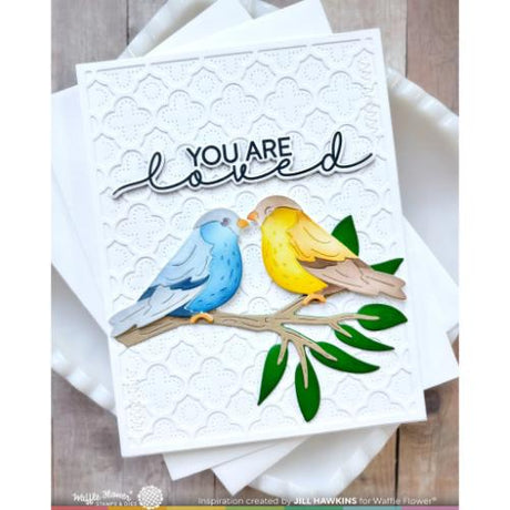 Waffle Flower - Birdie Duo Die-n-stencil