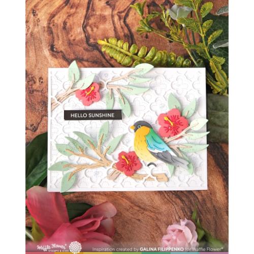 Waffle Flower - Birdie Duo Die-n-stencil
