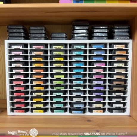 Waffle Flower - Ink Swatch Label Stencil