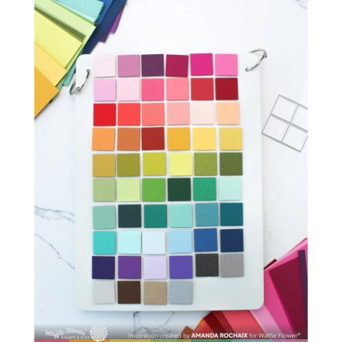 Waffle Flower - Ink Swatch 1x1 Die