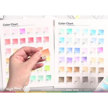 Waffle Flower - Ink Swatch 1x1 Stencil