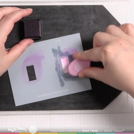 Waffle Flower - Ink Swatch 1x0.5 Die