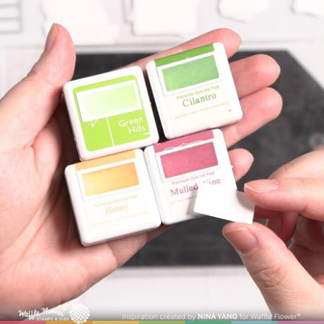 Waffle Flower - Ink Swatch 1x0.5 Stencil