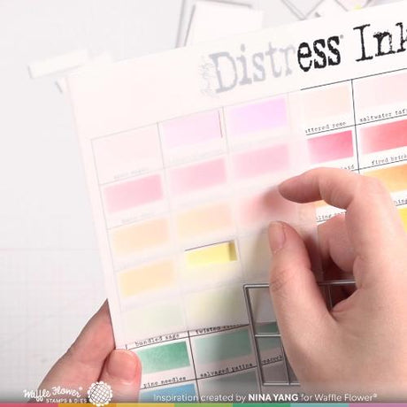 Waffle Flower - Ink Swatch 1x0.5 Stencil