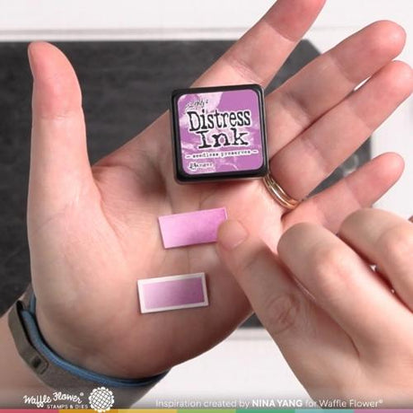 Waffle Flower - Ink Swatch 1x0.5 Stencil