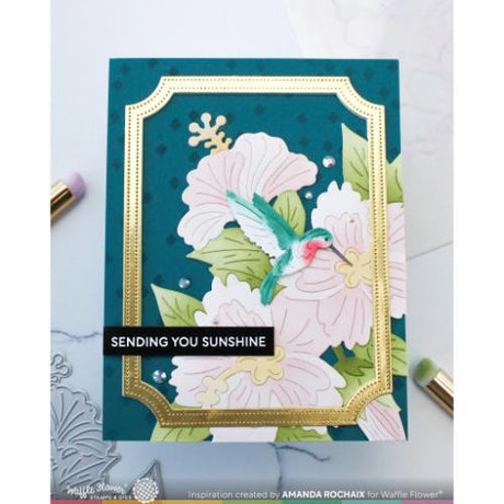 Waffle Flower - Hibiscus Cluster Stencil
