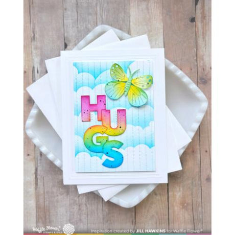 Waffle Flower - Cloudy Skies Stencil