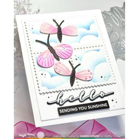 Waffle Flower - Cloudy Skies Stencil