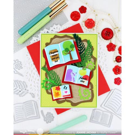 Waffle Flower - Open Book Trio Sentiments Stamp Set