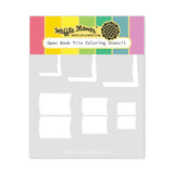 Waffle Flower - Open Book Trio Coloring Stencil