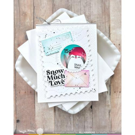 Waffle Flower - Nesting Postage Collage Stamp Set