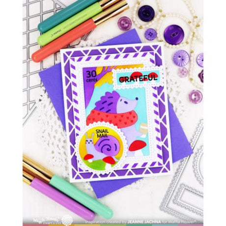 Waffle Flower - Nesting Postage Collage Stamp Set