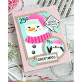 Waffle Flower - Nesting Postage Collage Stamp Set