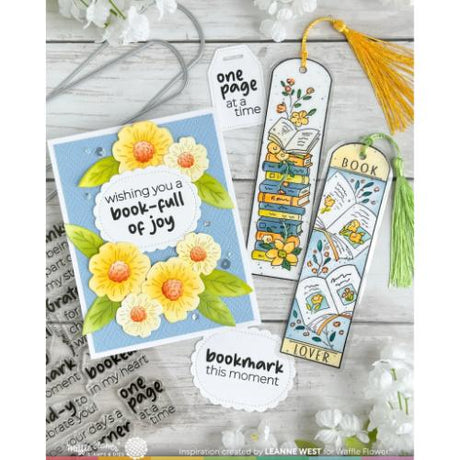 Waffle Flower - Inside Sentiments Book Lover Stamp Set