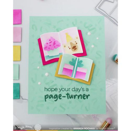 Waffle Flower - Inside Sentiments Book Lover Stamp Set