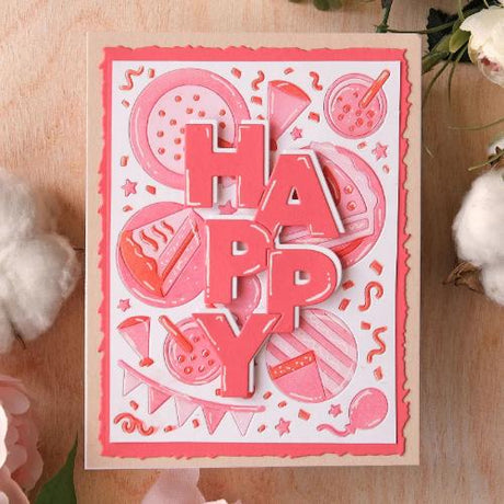 Waffle Flower - Cake Time Sepia Layers Stencil