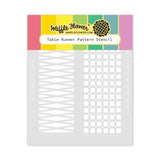 Waffle Flower - Table Runner Pattern Stencil