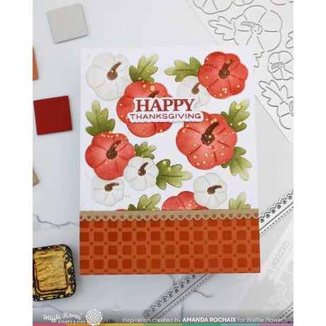 Waffle Flower - Table Runner Pattern Stencil