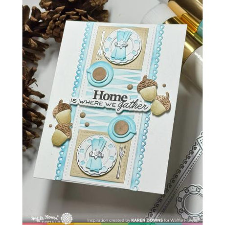 Waffle Flower - Table Runner Pattern Stencil