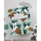 Waffle Flower - Snowcapped Pinecone Stencil