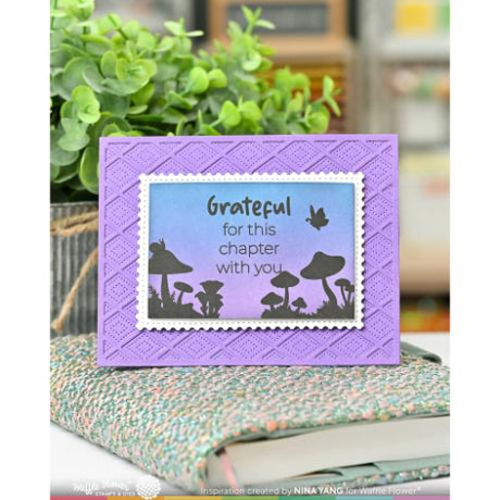 Waffle Flower - Postage Collage Mush Love Stamp Set