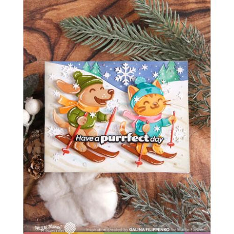 Waffle Flower - Cool Cat Die-n-stencil