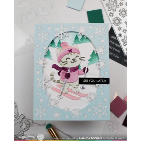 Waffle Flower - Cool Cat Die-n-stencil