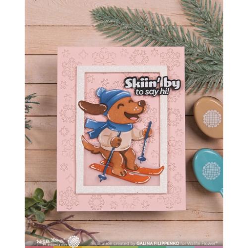 Waffle Flower - Cool Pup Die-n-stencil