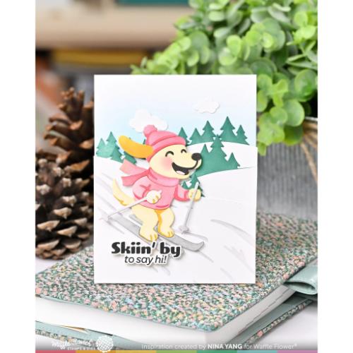 Waffle Flower - Cool Pup Die-n-stencil